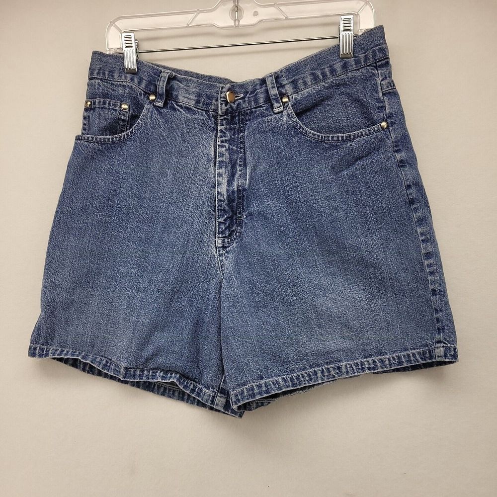 AMILANO COLLECTION WOMEN'S SHORTS BLUE SIZE 14/15 JUNIOR COTTON DENIM PAPERBAG